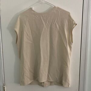 St. John Cream Women's Silk Tee